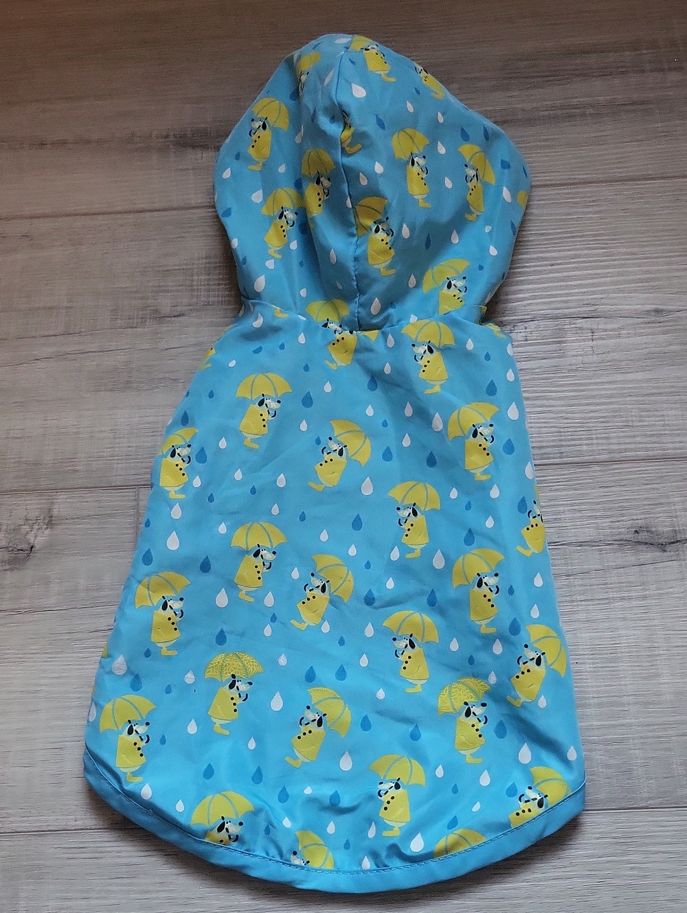 Dog Blue And Yellow Rain Poncho